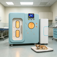 Caméra hyperbrique 2.0 ATA pour animaux de compagnie avec doubles soupapes de sécurité et climatiseur intégré pour les cliniques vétérinaires