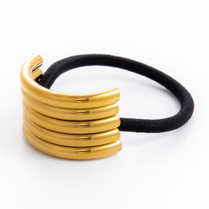 Coleteros de Acero Inoxidable con Baño de Oro, Bandas Elásticas para Cola de Caballo, Accesorios para el Cabello de Uso Diario FS71006 71008 - Product Image 5