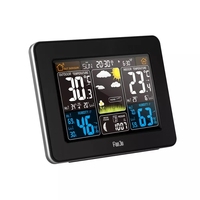 Station Météo sans fil hygromètre Thermomètre numérique ÉCRAN LCD Horloge de Prévision intérieur/extérieur