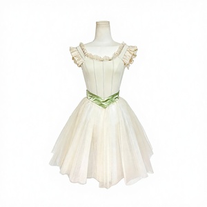 Costume de ballet pour femmes adultes, jupe <span class=keywords><strong>tutu</strong></span> sans manches, style princesse, en soie/coton, tenue de pratique de danse de groupe - Product Image 1