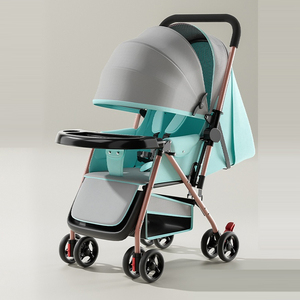 รถเข็นเด็กแบบพับได้สองทาง โครงสแตนเลส น้ำหนักเบา รองรับน้ำหนัก 20 กก. สำหรับเด็กอายุ 0-3 ปี สามารถนั่งและนอนได้ ล้อหลังขนาดใหญ่ ยี่ห้อ Tongxien รุ่น <span class=keywords><strong>XHX</strong></span> - Product Image 1