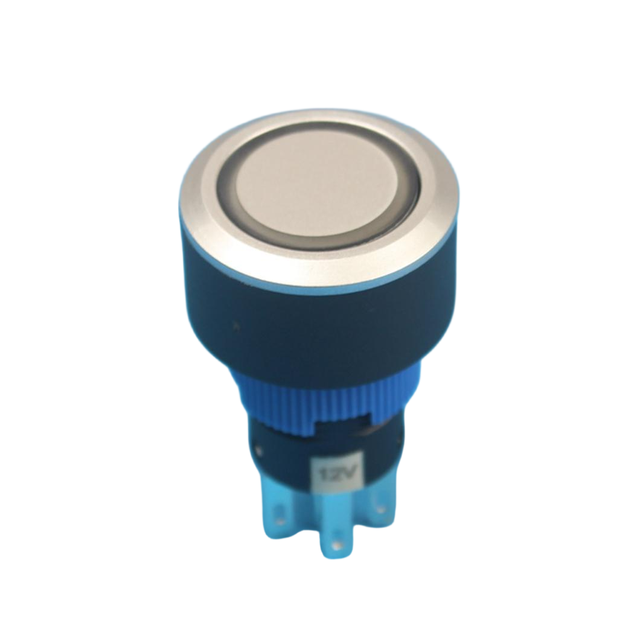 ABILKEEN 22mm Plastic Push Button Switch 3A 250V 1NO1NC LED Full Illuminated IP40 Pin Terminal for Industrial Control