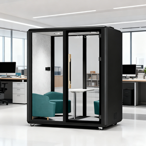 Cabines insonorisées modulaires <span class=keywords><strong>en</strong></span> acier mobiles modernes, utilisation au bureau, à domicile, <span class=keywords><strong>en</strong></span> salle de sport, réunions, pratique du piano, chant, hôpital, école - Product Image 3