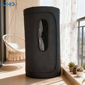 خيمة ساونا كهربائية منزلية حديثة عالية الجودة لشخص واحد، 1500 واط، محمولة، تغطي الجسم بالكامل، سهلة الإزالة، مطلية بالـ PVC - Product Image 1