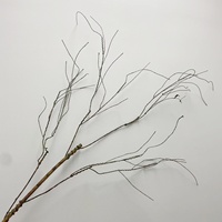 C171 Mousse Plante Artificielle + Branches PE Sans Feuilles Arbre Sec Artificiel pour la Décoration de Centres de Table de Mariage