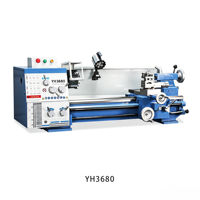 Tour manuel multifonction YH3680 de qualité industrielle pour usage domestique, mini-tour de bureau haute puissance pour le travail des métaux