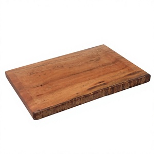 Planche à découper en bois d'acacia massif à grain apparent, design classique, rectangulaire, 2,0 cm, durable, écologique, compatible lave-vaisselle, style Rajasthan - Product Image 1