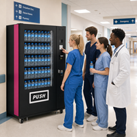 Distributeur automatique de snacks intelligents, distributeur automatique de boissons, machine de vente au détail à plateau spiralé avec accepteur de pièces et de billets