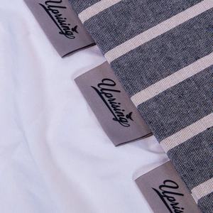 Etichetta Geweven ha incontrato Hoge dichheid Op Maat Gemaakt Merk Logo Uiteinde Gevouwen Borduurwerk Kleding tag Keper Rand Kledingaccessoi - Product Image 4