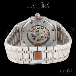 Unique Design Fashion Moissanite Diamond Quartz <b>Watch</b> Women Jewelry Style Steel Strap <b>Waterproof</b> Wristwatch Available For Sale - Product Image 1