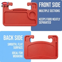 Plateau multifonctionnel pour volant de voiture, table pour ordinateur portable, table pour manger, boire, travailler, accessoire de voyage portable pour voiture, ABS, ajustement universel