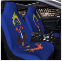 Penutup Kursi Mobil Desain Bendera North Dakota Pelindung Kursi Depan Universal Otomatis Penutup Kursi Bucket Full Wrap untuk Otomotif SUV