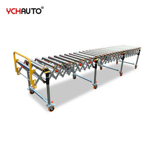 Onderdelenwerkplaats Rollen Transportband Magazijnwagen Laden Verstelbare hoogte Flexibele O-bandrollen Transportbanden - Product Image 3