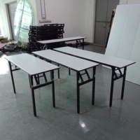 Tables pliantes portables pour banquets, mariages, hôtels, traiteurs, rectangulaires, style farmhouse, modernes, écologiques, durables