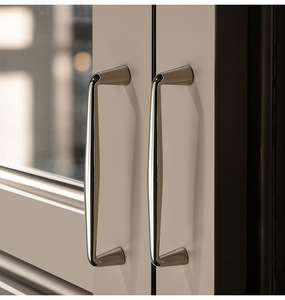 Zinc Alloy Cabinet Wardrobe <b>Drawer</b> Door Handles Titanium <b>Silver</b> Finish Modern Design Easy Installation for Kitchen Bathroom - Product Image 2