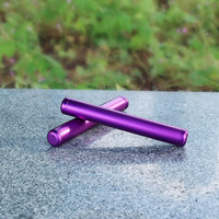 Vente en gros Logo Laser coloré métal aluminium accessoires pour fumer Cigarette Tube herbe conteneur