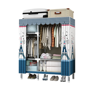 Armoire Portable robuste, organisateur de vêtements robuste, placard de chambre à coucher, armoire de rangement en tissu, armoire pour enfants - Product Image 1