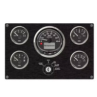 Panneau de jauge combiné KUS Instrument pour bateau, tachymètre, température de l'eau, tension, carburant, pression d'huile pour tableau de bord de navire 386*198m