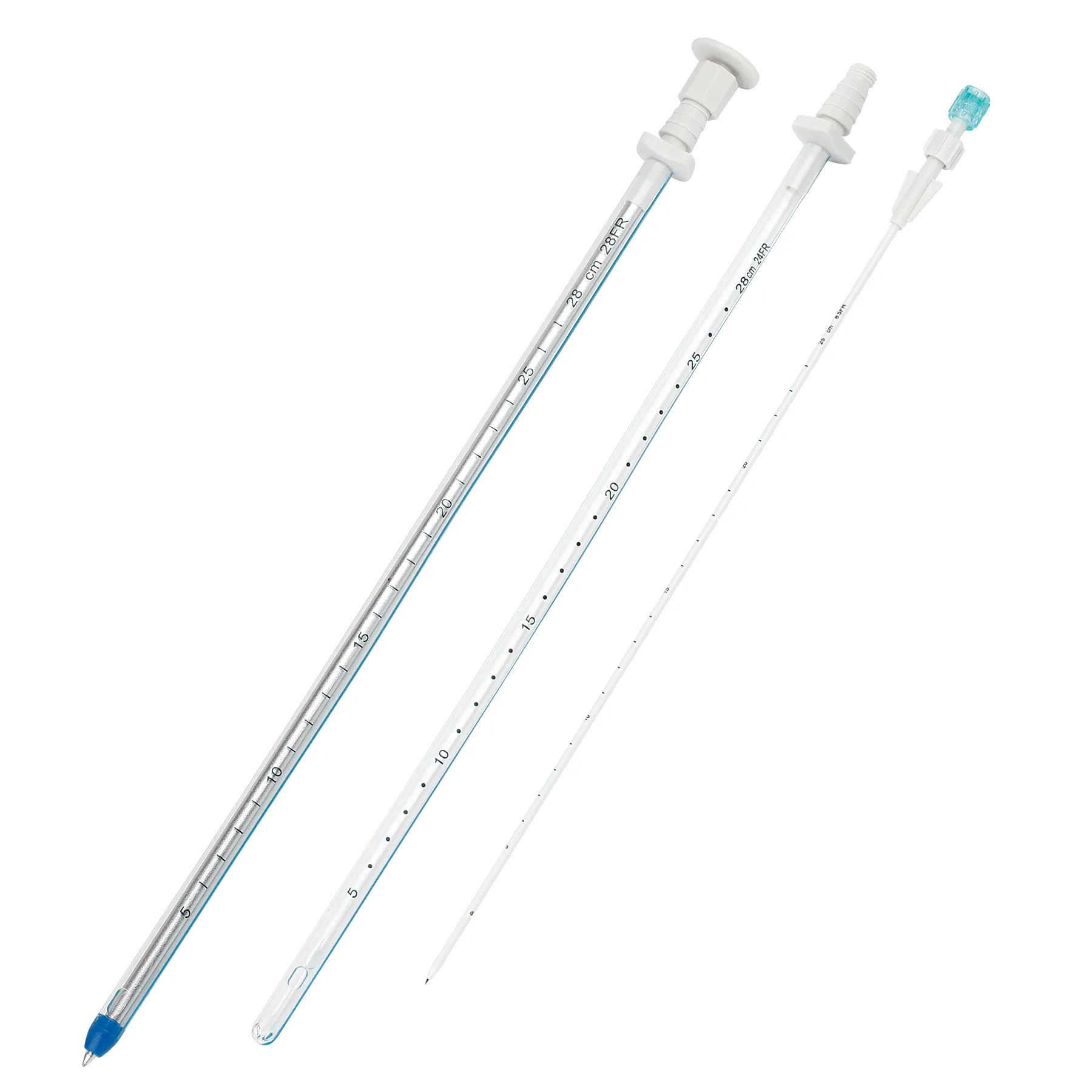 Tube d'aspiration Abdominal jetable, goutteur de Drainage de poitrine, Tube de Drainage de la poitrine