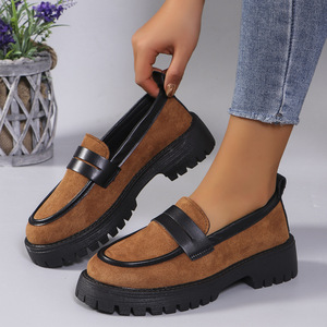 Yx2025 <span class=keywords><strong>Mocassini</strong></span> Eleganti da <span class=keywords><strong>Donna</strong></span> in Stile Britannico, Nuova Collezione di Scarpe Versatili in <span class=keywords><strong>Camoscio</strong></span>, Ballerine alla Moda con Stampa Leopardata, Taglie Grandi - Product Image 3