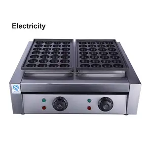 Automatic 36 Holes Japanese Snack Machine Gas Takoyaki Maker Fish Ball Machine Electricity Octopus Balls Machine