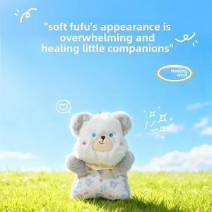 Llavero de Peluche Suave y Adorable con Diseño Floral de Animales Pequeños: Osito, Conejito, Pingüino, Adorno para Mochila, Regalo - Product Image 2