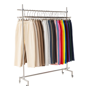 Pantalones deportivos de hombre con estampado de logotipo personalizado, pantalones de chándal de algodón con cintura elástica y bolsillos, estilo informal de gran tamaño - Product Image 1