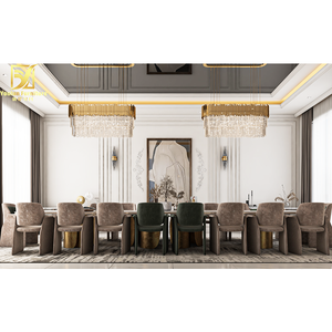 <span class=keywords><strong>Table</strong></span> à <span class=keywords><strong>manger</strong></span> moderne de luxe 12 places en marbre <span class=keywords><strong>14</strong></span> <span class=keywords><strong>personnes</strong></span> 12 chaises - Product Image 4