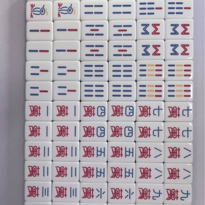 Fichas de Mahjong Americanas con Textura de Cristal Única, Impresas con Logotipo Personalizado Premium, para Fiestas y Entretenimiento Familiar - Product Image 3