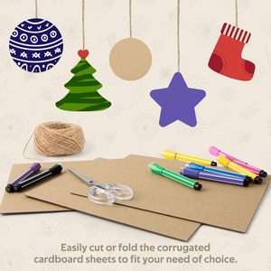 กระดาษลูกฟูกแข็งแรง ปกกระดาษแข็ง DIY สีขาว วัสดุรีไซเคิลย่อยสลายได้ ปรับแต่งได้ - Product Image 4