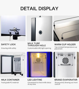Armadio <span class=keywords><strong>di</strong></span> Conservazione del Latte a Bassa Temperatura <span class=keywords><strong>di</strong></span> Piccolo Volume e Macchina per il Caffè con Frigorifero dello Stesso Dimensionamento - Product Image 5