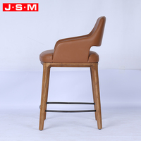 Tabouret de bar moderne de luxe en bois massif, chaises hautes pour café, cuisine, maison ou restaurant