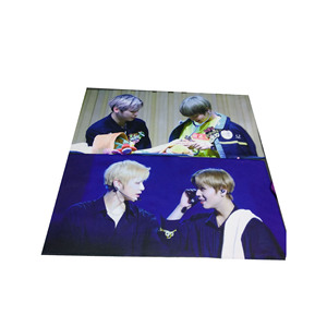 Serviette Kpop professionnelle en microfibre noire de haute qualité à séchage rapide avec slogan rose, compressée et tissée, jetable, pour usage domestique - Product Image 6
