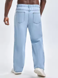 <span class=keywords><strong>กางเกง</strong></span><span class=keywords><strong>ยีน</strong></span><span class=keywords><strong>ส์</strong></span>ขาตรงสำหรับผู้<span class=keywords><strong>ชาย</strong></span><span class=keywords><strong>กางเกง</strong></span><span class=keywords><strong>ยีน</strong></span><span class=keywords><strong>ส์</strong></span>แฟชั่นโอเวอร์ไซส์ผ้าคอตตอนพิมพ์ลายกราฟิกแบบขาดสำหรับ100% โลโก้ออกแบบได้ตามต้องการ - Product Image 3