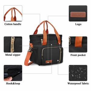 Designer Bags Large Soft Cooler Bag <b>Insulated</b> <b>Lunch</b> <b>Box</b> Backpack with Zippered Dispensing Lid Outdoor for Campus Cooler Bag - Product Image 5