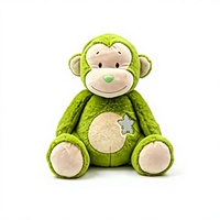 Peluche personnalisée avec logo de mascotte - Ours en peluche brodé doux, animal en peluche d'anime