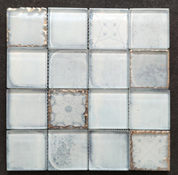 Mosaïque en Verre Cristal Marocain, Carrelage Mural Simple et Élégant, Mosaïque en Pierre de Marbre