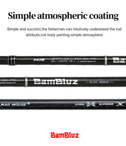 Madmad Mouse bambbluz 1.91M <span class=keywords><strong>X</strong></span> คาร์บอนฟูจิชิ้นส่วน<span class=keywords><strong>200</strong></span>-400g M M M MH รอกตกปลาสปินนิ่ง - Product Image 6