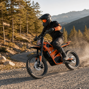 Moto tout-terrain électrique sans balais haute puissance 8000W 2026 SLMD-2X 72V 40Ah >80km/h pour adulte avec frein à disque hydraulique à entraînement central - Product Image 1