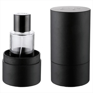 High quality luxury bottle perfume glass 50ml with magnetic perfume cap and manual box