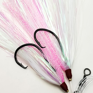 5/0 #   1 pièce/sac Hameçon de pêche en mer réfléchissant 5 couleurs, Hameçon de traîne, Hameçon Suicide, Hameçon à ligne - Product Image 2