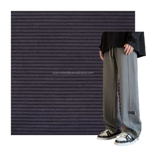 Wholesale Custom Color 14w Polyester Nylon Woven Stretch Corduroy Fabric For Women Pants