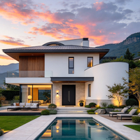 Fenêtre fixe en acier série 50, ultra-fine, avec une visibilité minimale de 4 mm, approuvée Miami-Dade pour les villas et maisons en Europe et aux États-Unis
