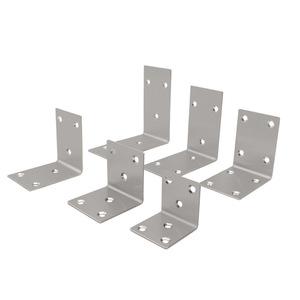 Stainless Steel Angle Bracket 2Mm Thick Right Angle Connector For Cabinet Furniture Hardware Support Bracket - Product Image 5