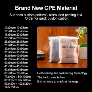 Durable Moisture Proof Frosted <strong>PE</strong> Zipper <strong>Bag</strong> for Business Shipping Clothing Shoes Packaging Travel-Customizable Printing mm - Product Image 4