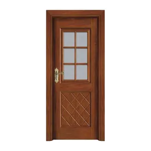 室内ドア木製木製木製ドア寝室木製ソリッドドア工場卸売人気インテリア