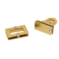 Fermoir de sac rectangulaire en laiton de 30 mm, accessoires de fermeture à bascule pour la mode