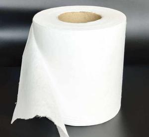 Tissu filtrant non tissé 100 % polyester spunbond, <span class=keywords><strong>traitement</strong></span> antibactérien, motif uni/à carreaux/croisé, poids moyen, jetable pour lit - Product Image 2