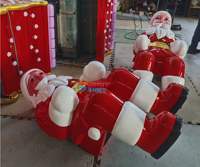 Train de Piste Thème Noël pour Enfants : Père Noël et Rennes - Fête Foraine de Noël