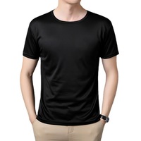 T-shirts en gros pour hommes – Personnalisés, mode estivale, classiques, en soie glacée, séchage rapide, manches courtes, maille élastique, col rond – T-shirt moins cher